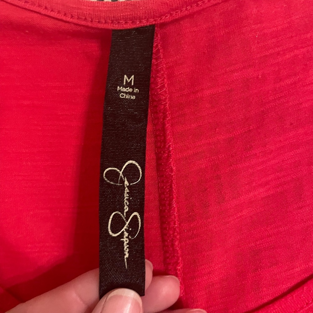 Jessica Simpson size medium hot pink tank - Picture 2 of 2